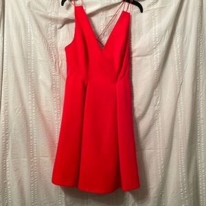 New with tags Nordstrom Topshop red mini dress with spaghetti to straps size 6